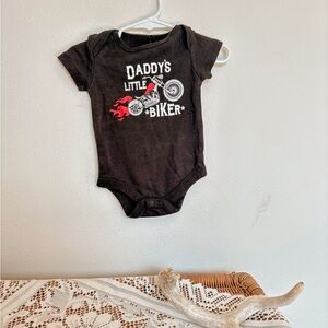 Black Biker Baby Bodysuit